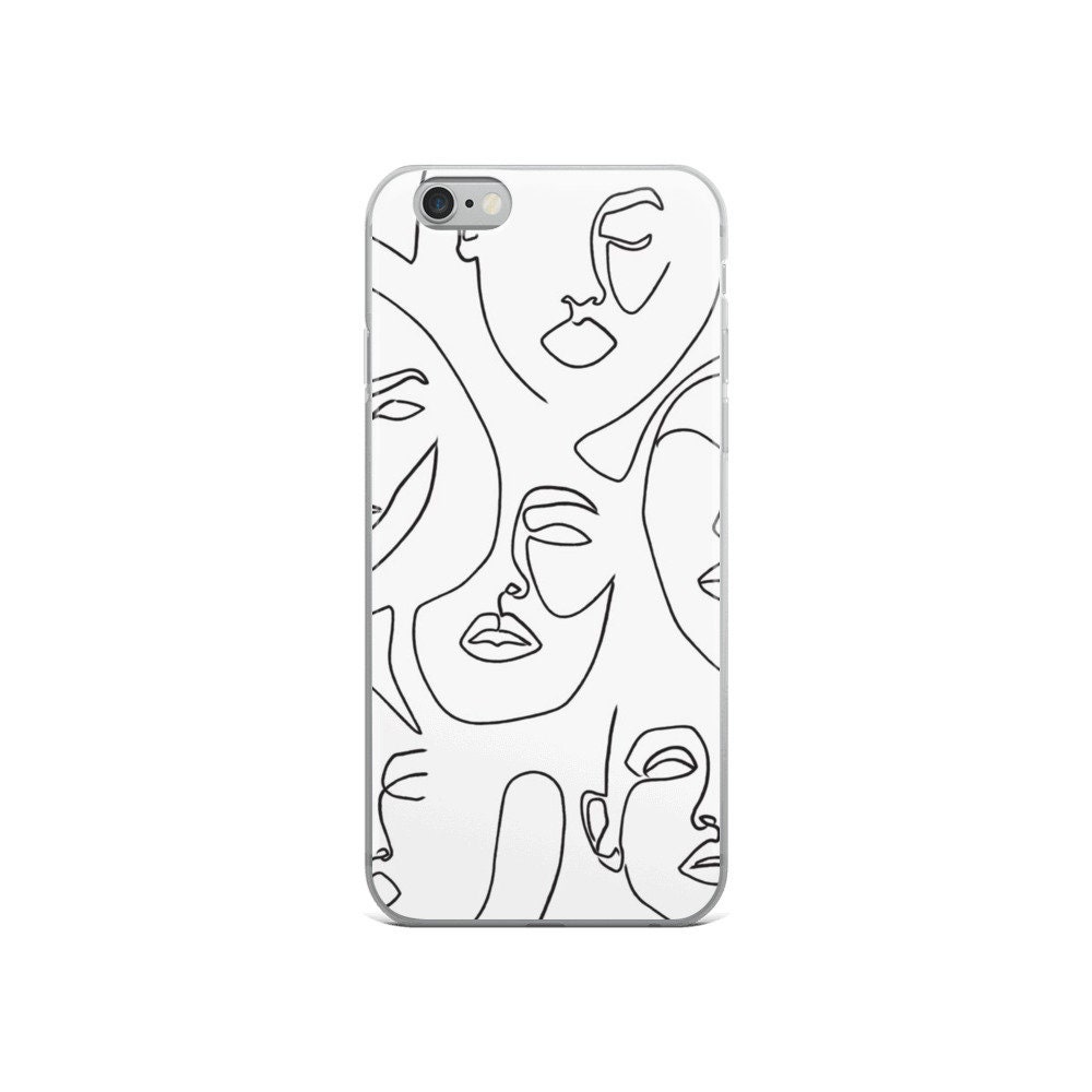 Art iPhone Case, Faces iPhone Case, Black and White iPhone Case, iPhone