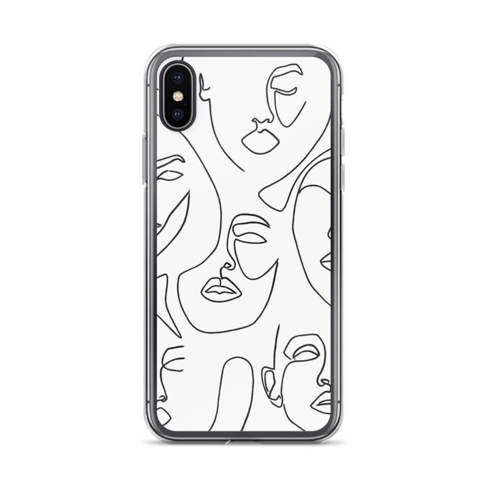 Art iPhone Case, Faces iPhone Case, Black and White iPhone Case, iPhone