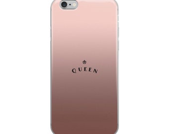 Queen iPhone Case, Pink iPhone Case, Rose Gold iPhone Case , Couple iPhone case, iPhone x case, iPhone xs case, iPhone xr case, iPhone xs ma