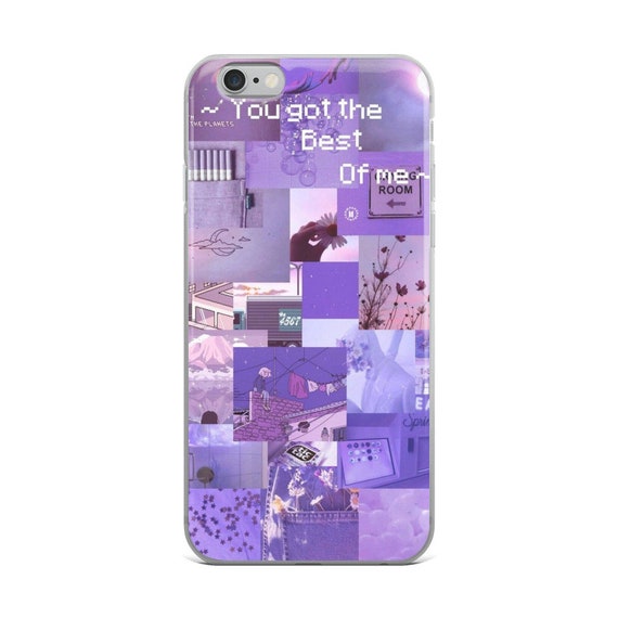 Purple Collage Iphone Case Aesthetic Iphone Case Abstract Etsy Australia