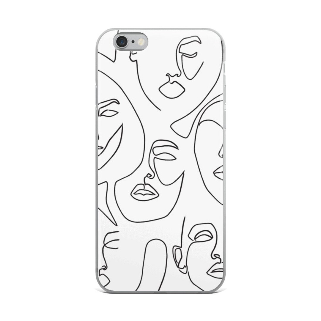 Art iPhone Case, Faces iPhone Case, Black and White iPhone Case, iPhone