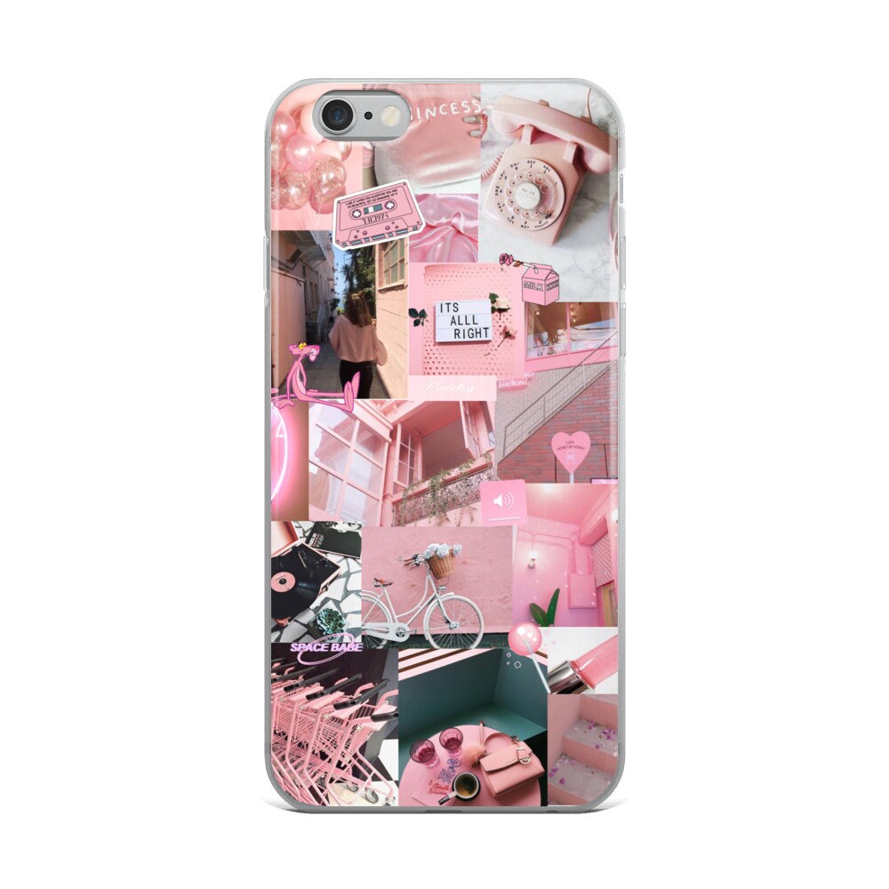 Pink Collage iPhone Case Aesthetic iPhone Case Abstract Etsy