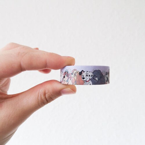 Disney Dogs Washi Tape - Cute Washi Tape - Purple Washi Tape - Disney Washi Tape - Castlecreationsandco