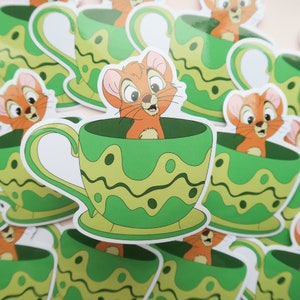 Oliver Theekop sticker - Schattige stickers - Disney Stickers - Journal Stickers - Planner Stickers - Castlecreationsandco