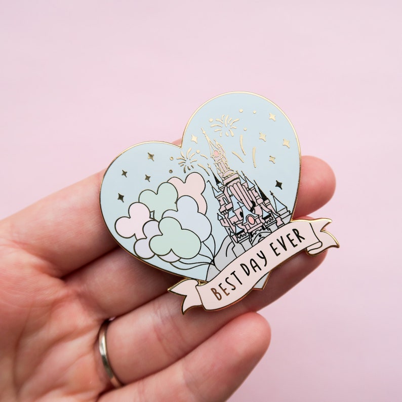 Best Day Ever Enamel Pin Cute Enamel Pins Castle Enamel - Etsy
