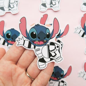 Stitch Stormtrooper Sticker - Stitch sticker - Leuke stickers - Disney Stickers - Journal Stickers- Planner Stickers - Castlecreationsandco