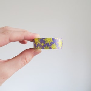 Verwarde zon Washi Tape - Schattige paarse Washi Tape - Rapunzel Washi Tape - Disney Washi Tape - Castlecreationsandco