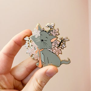 Berlioz Sakura pink - Aristocats Enamel Pins - Cat Enamel Pin - Cute Lapel Pins - Disney Enamel Pin - Castlecreationsandco