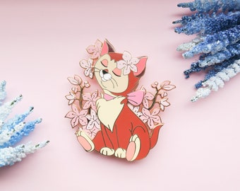 Dinah Sakura LE 50 Enamel Pin - Dinah Enamel Pins - Cat Enamel Pin - Cute Lapel Pins - Disney Enamel Pin - Castlecreationsandco