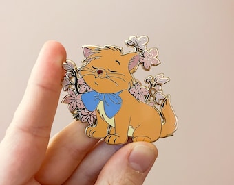 Toulouse Sakura pink - Aristocats Enamel Pins - Stitch Enamel Pin - Cute Lapel Pins - Disney Enamel Pin - Castlecreationsandco