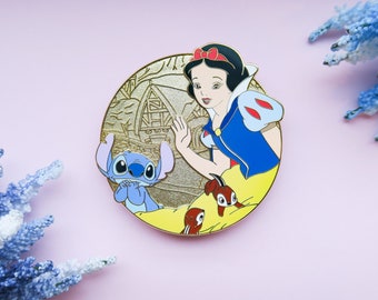 Stitch takes over August LE 50 Enamel Pin - Snow White Enamel Pins - Stitch Enamel Pin - Disney Enamel Pin - Castlecreationsandco