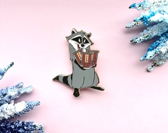 Meeko Boba Enamel Pin - Cute Enamel Pins - Bubble tea Enamel Pin - Cute Lapel Pins - Disney Enamel Pin - Castlecreationsandco