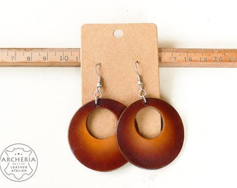 Leather earrings