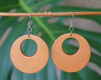 Leather earrings