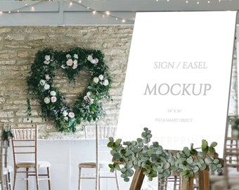 Wedding Easel Mockup Etsy