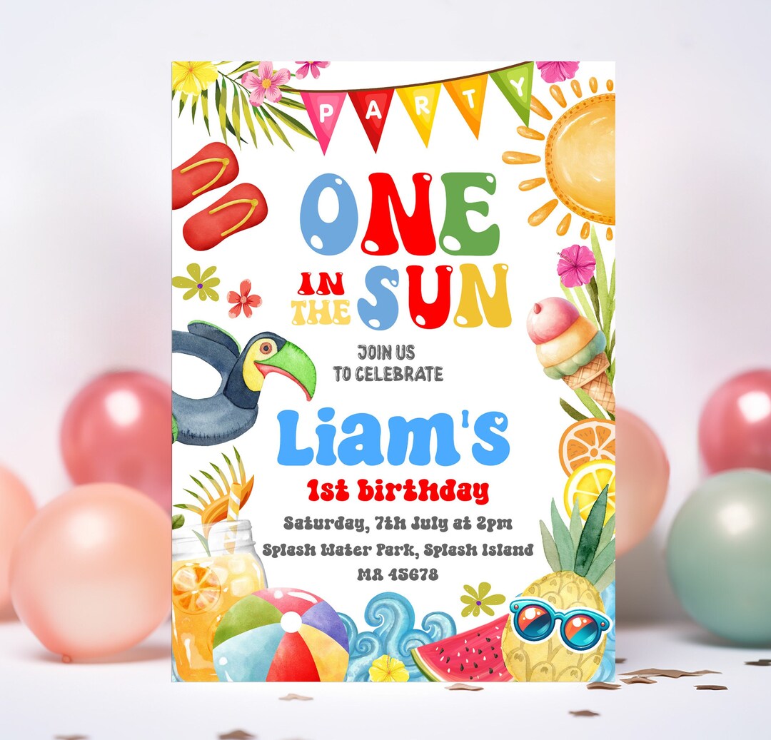 One In The Sun Birthday Party