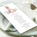 Peter Rabbit Menu Template, Menu Card Template, Baby Shower Menu ...