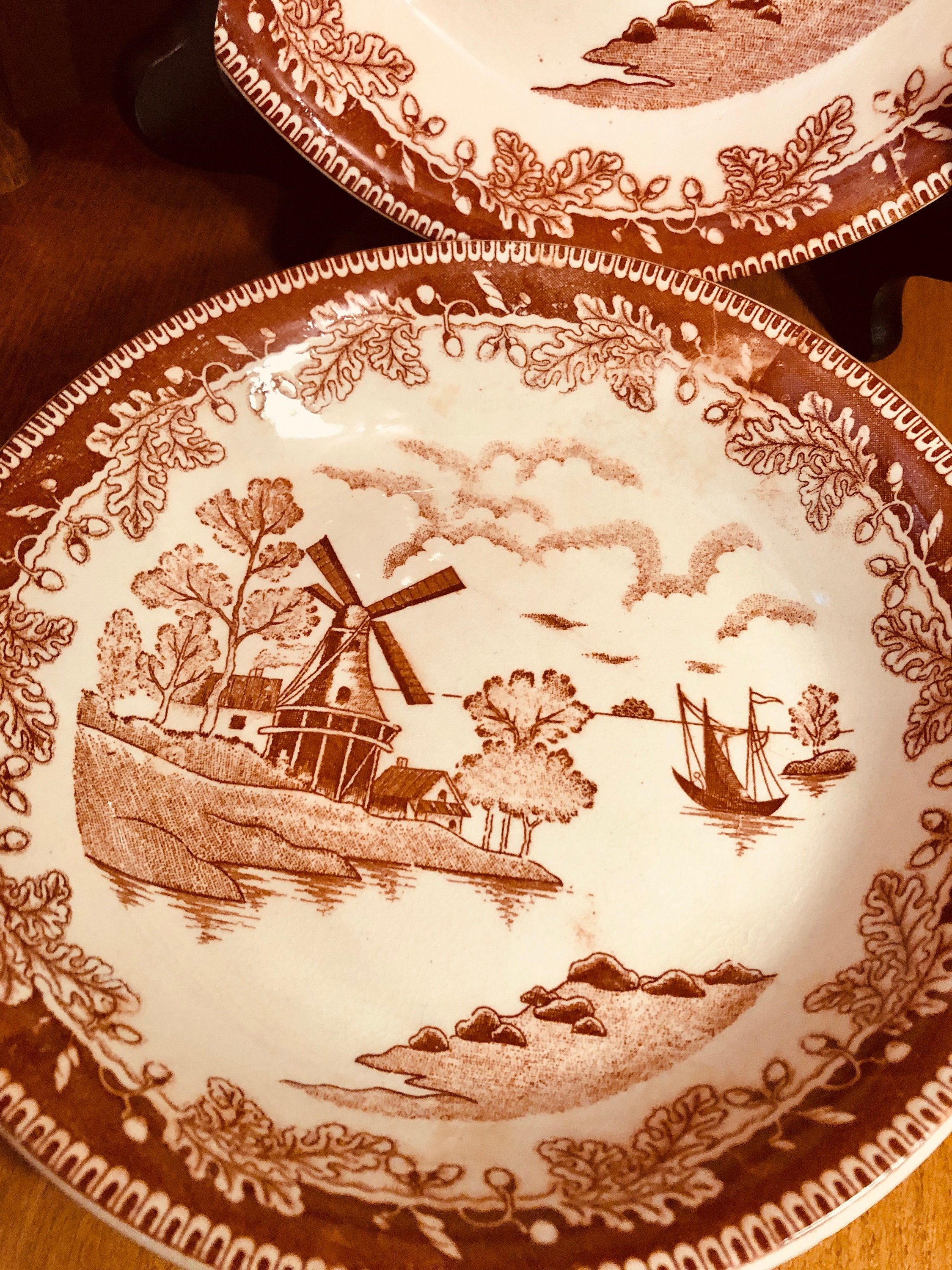 Set of Two Vintage Bowls With Windmill Design Made in Japan - Etsy