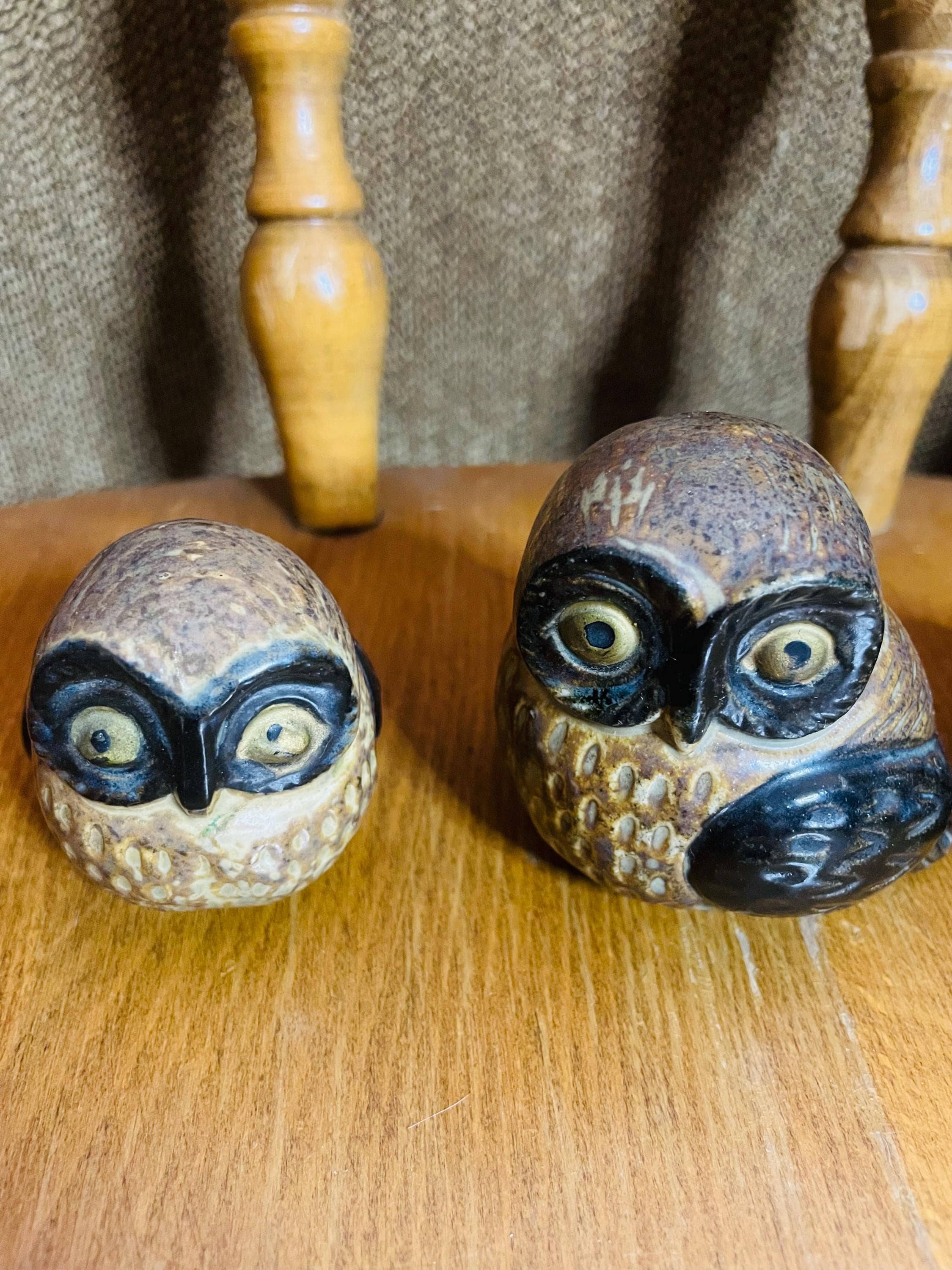 日本製のヴィンテージ陶器製フクロウの置物3体セット - Etsy 日本