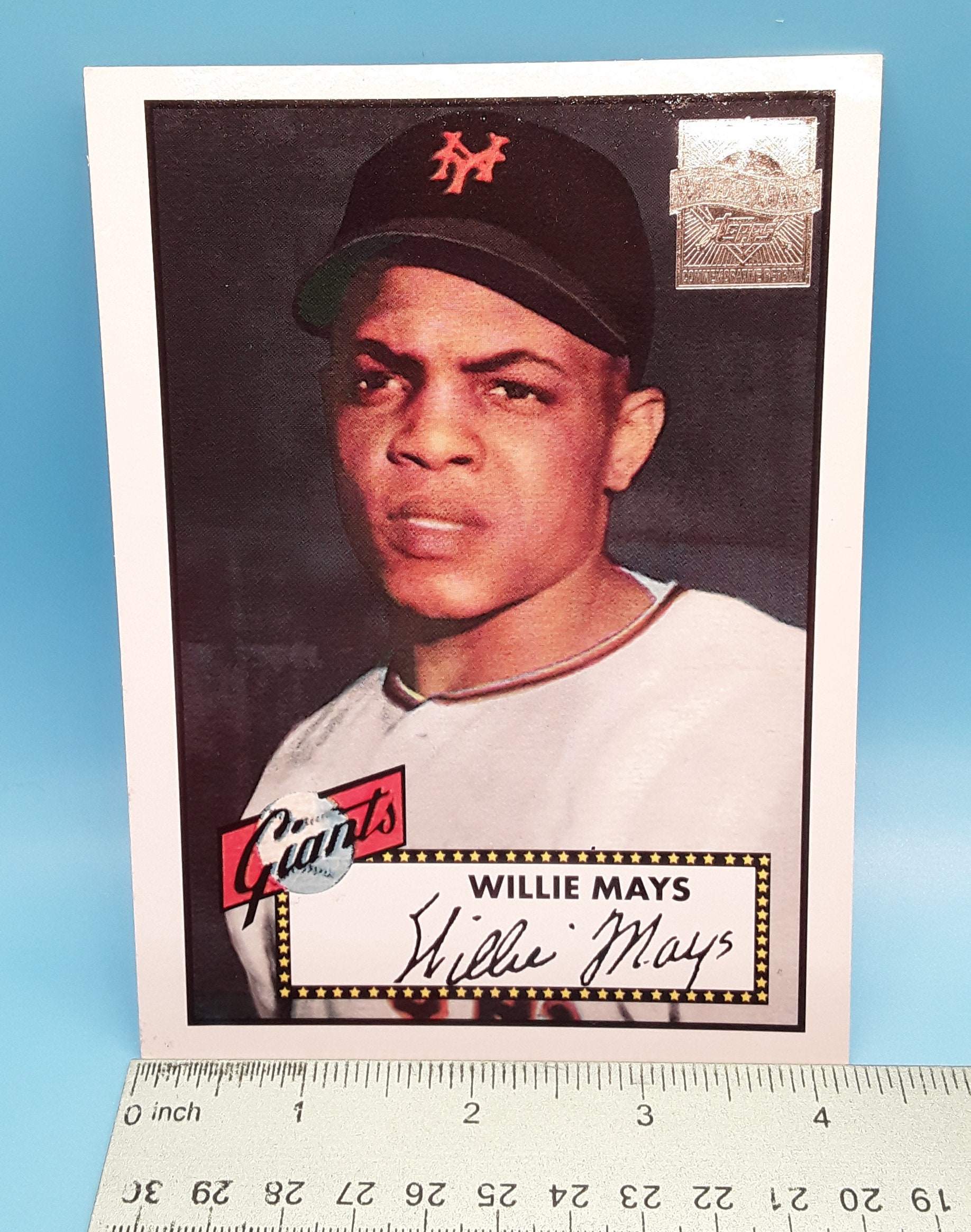 Willie Mays 1996 Reprint Topps Baseball Jumbo Card NY Giants 