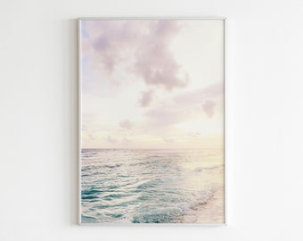 Beach Print, Beach Photography, Wall Print, Printable Wall Art, Coastal Wall Art, Sunset Print, Wall Art, Digital Prints, Beach Decor