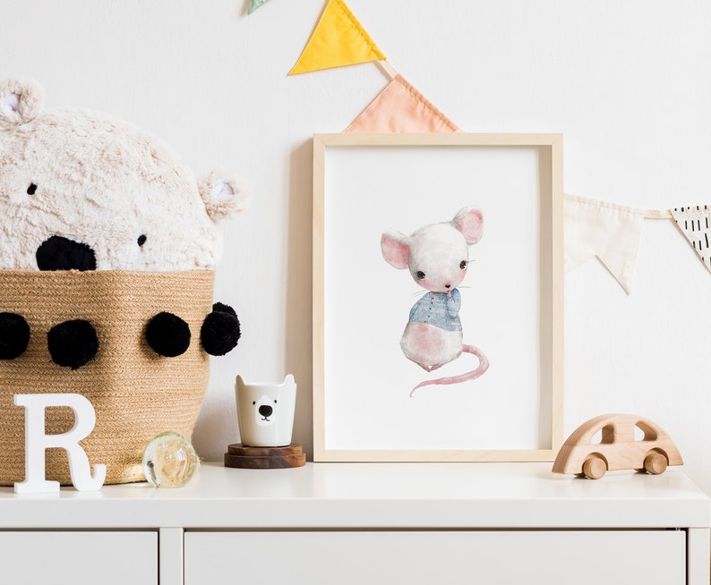 Nursery Wall Print Animal Print Baby Animal Nursery Decor Etsy