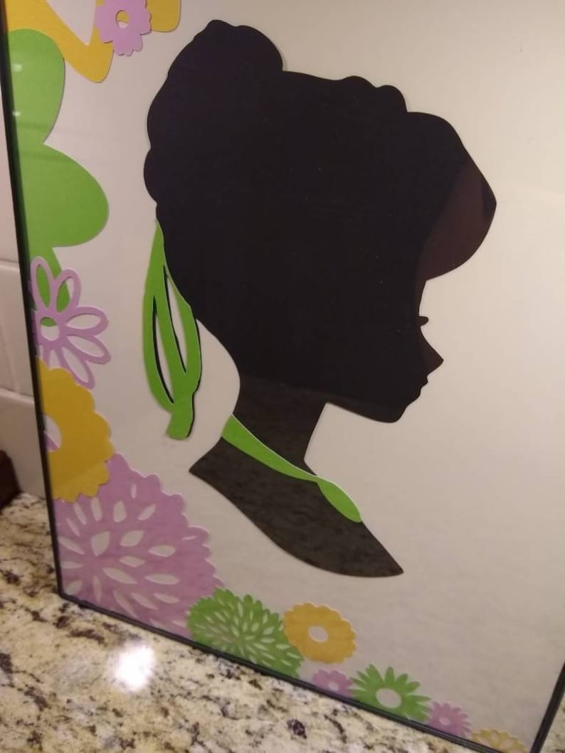 Sisters silhouette 12 x 18 each
