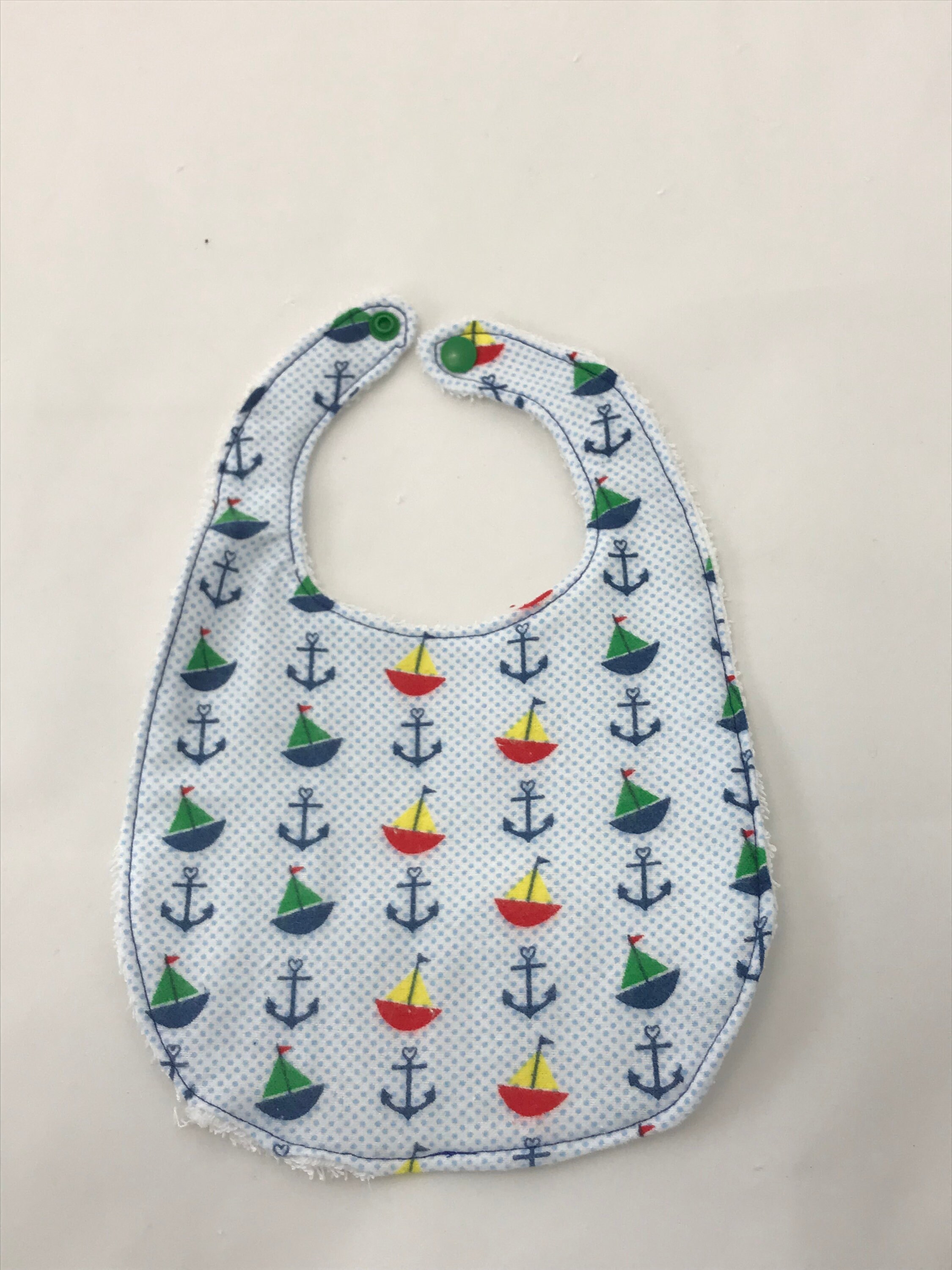 Sail Boat Baby Bib and Burp Cloth / Baby Shower Gift / Baby Etsy