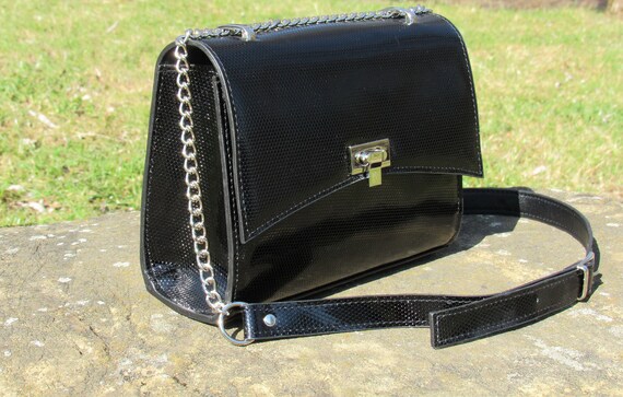 small patent purse