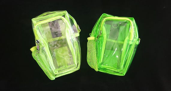 Green 3 in 1 Clear Coffin Concert Bag