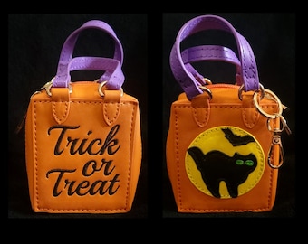 Double Sided Mini Trick Or Treat Charm Bag