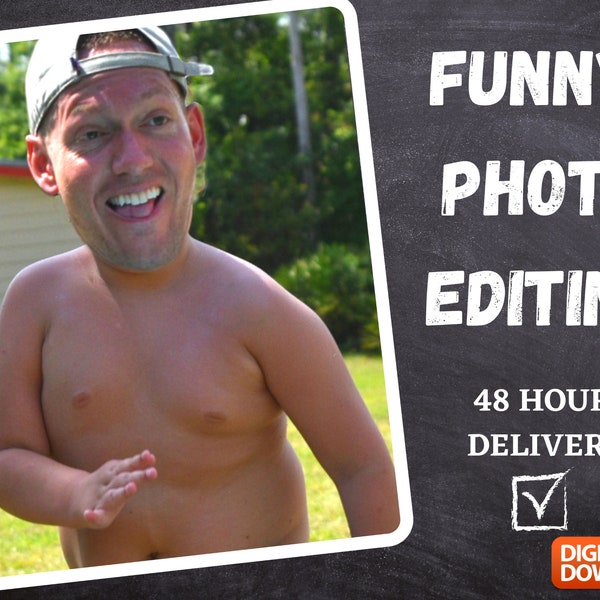 Funny Photo Editing | Photoshop Service | Digital Photo Edit | Gag Gift | Sibling Gift | Funny Photo | Photo Prank