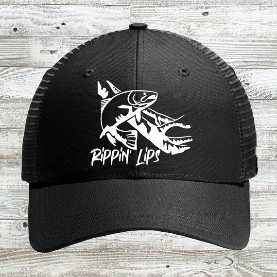 Rippin Lips Fishing Hat | Fishing Cap | Fisherman Hat | Lake Hat | Dad Hat | Grandpa Hat