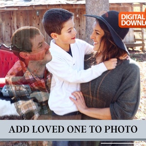 Add Loved One to Photo | Add Deceased Person to Photo | Loved One Portrait | Memorial Photo | Photo Merge | Photoshop Edit | Passed Away