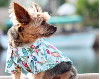 Parisian Pet Dog Summer Camp Hawaiian Flower Tropical Dress 2XL Parisian Pet Dog Summer Camp Hawaiian Flower Tropical Dress 2XL