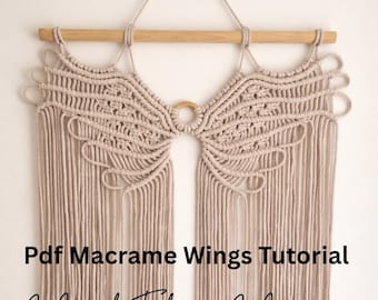 DIY Macrame Wings Pattern (PDF Download) – Beginner Friendly Eagle Bird Wings