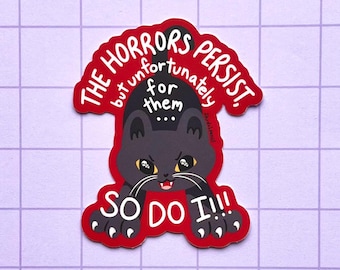 Thegruls persistieren Katzen-Vinyl-Sticker