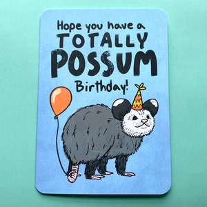 Possum birthday card