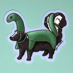 Loch Ness Monster skunk vinyl sticker