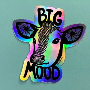 Big Moods Cool Vibes Watercolor Aesthetic Sticker Pack 5pc : Target