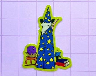 Wizard possum vinyl sticker