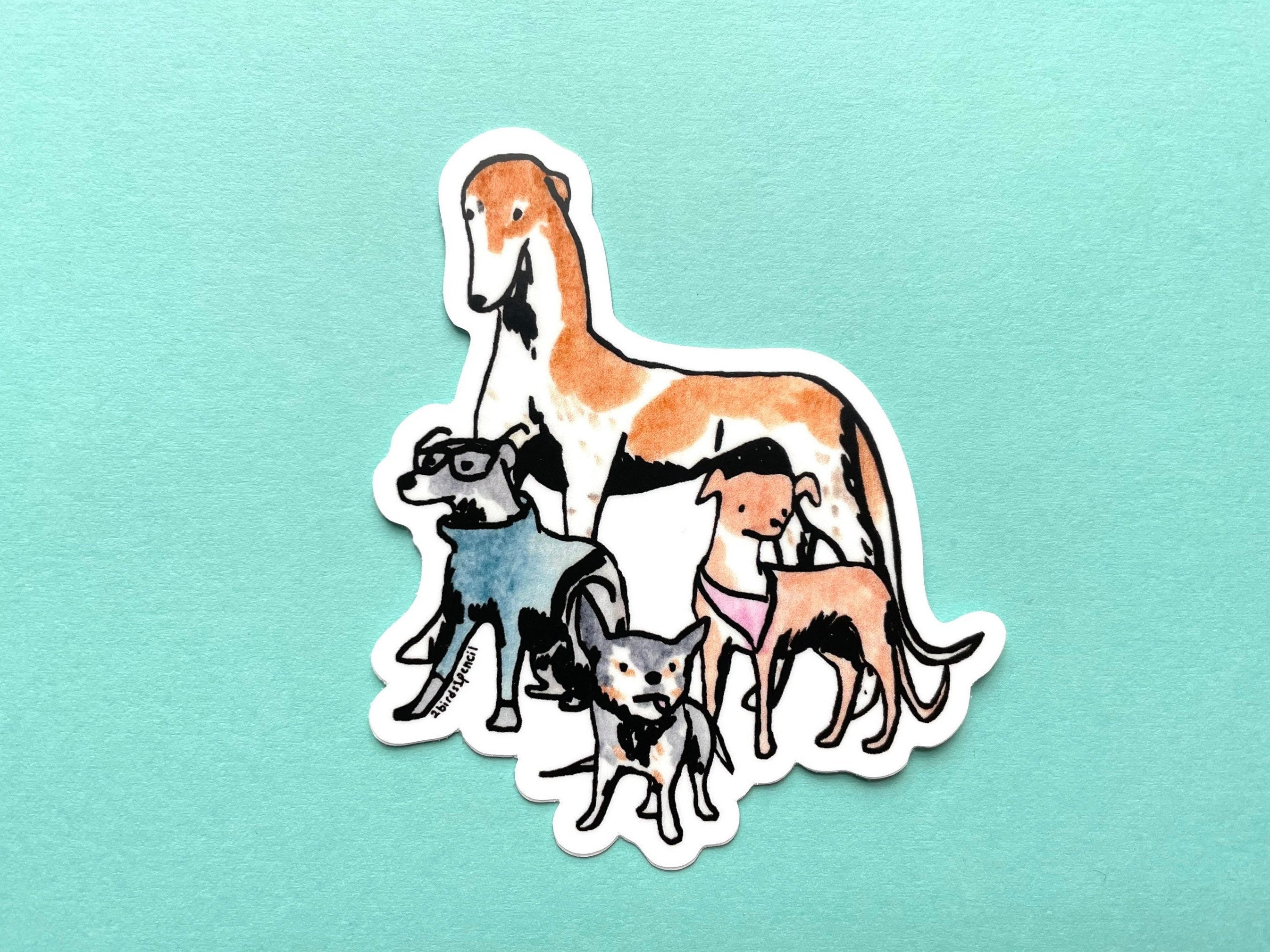 Jenna Marbles And Julien Solomita S Dogs Vinyl Sticker Etsy