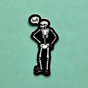 MINI skeleton vinyl sticker