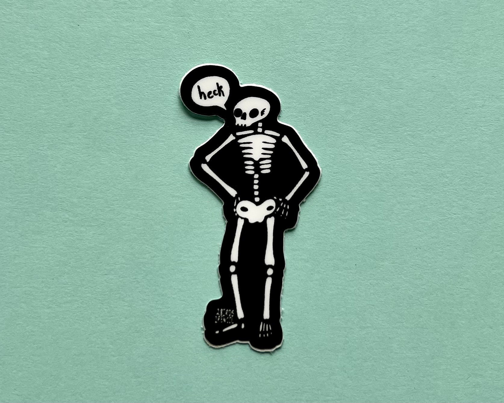 MINI skeleton vinyl sticker