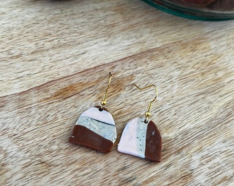 Multicolored earrings / Polymer clay earrings / costume jewelry / original gift woman