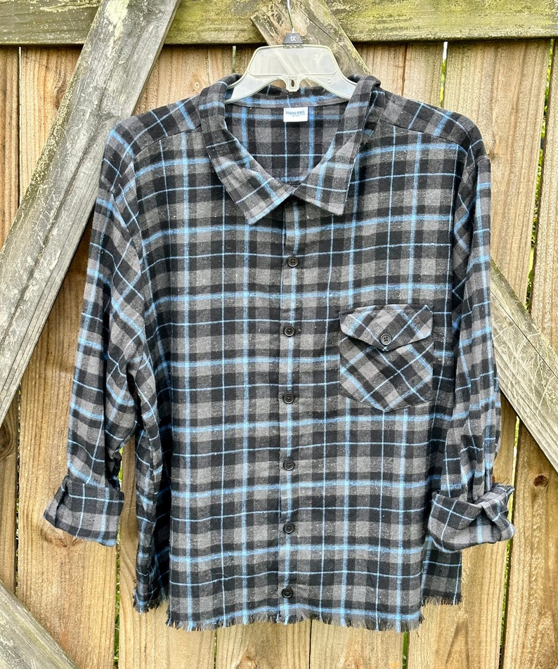 MIRANDA LAMBERT Plaid Distressed Flannel Shirt Size Xlarge - Etsy