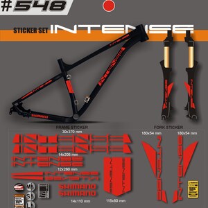 intense bike decals