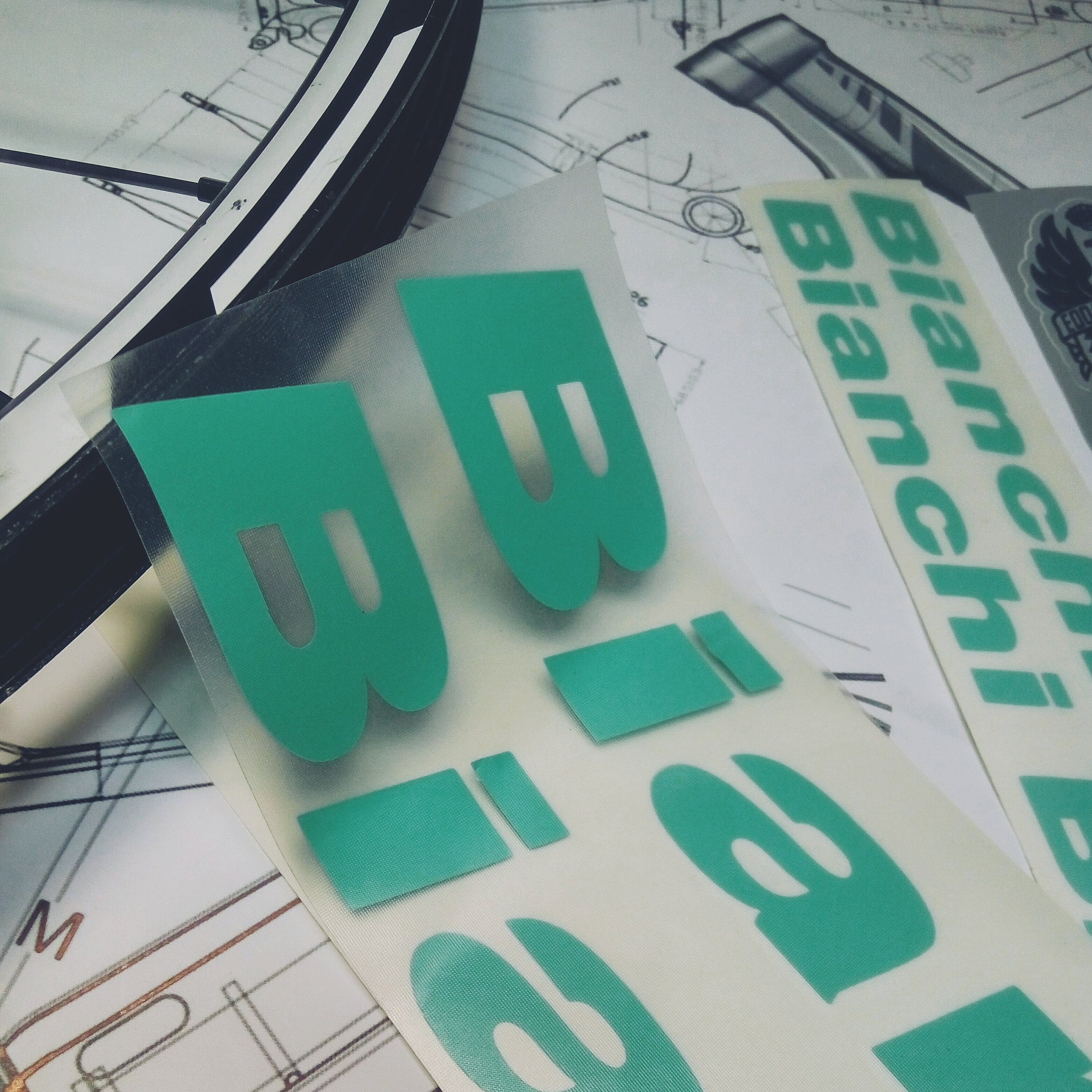 bianchi stickers road bike