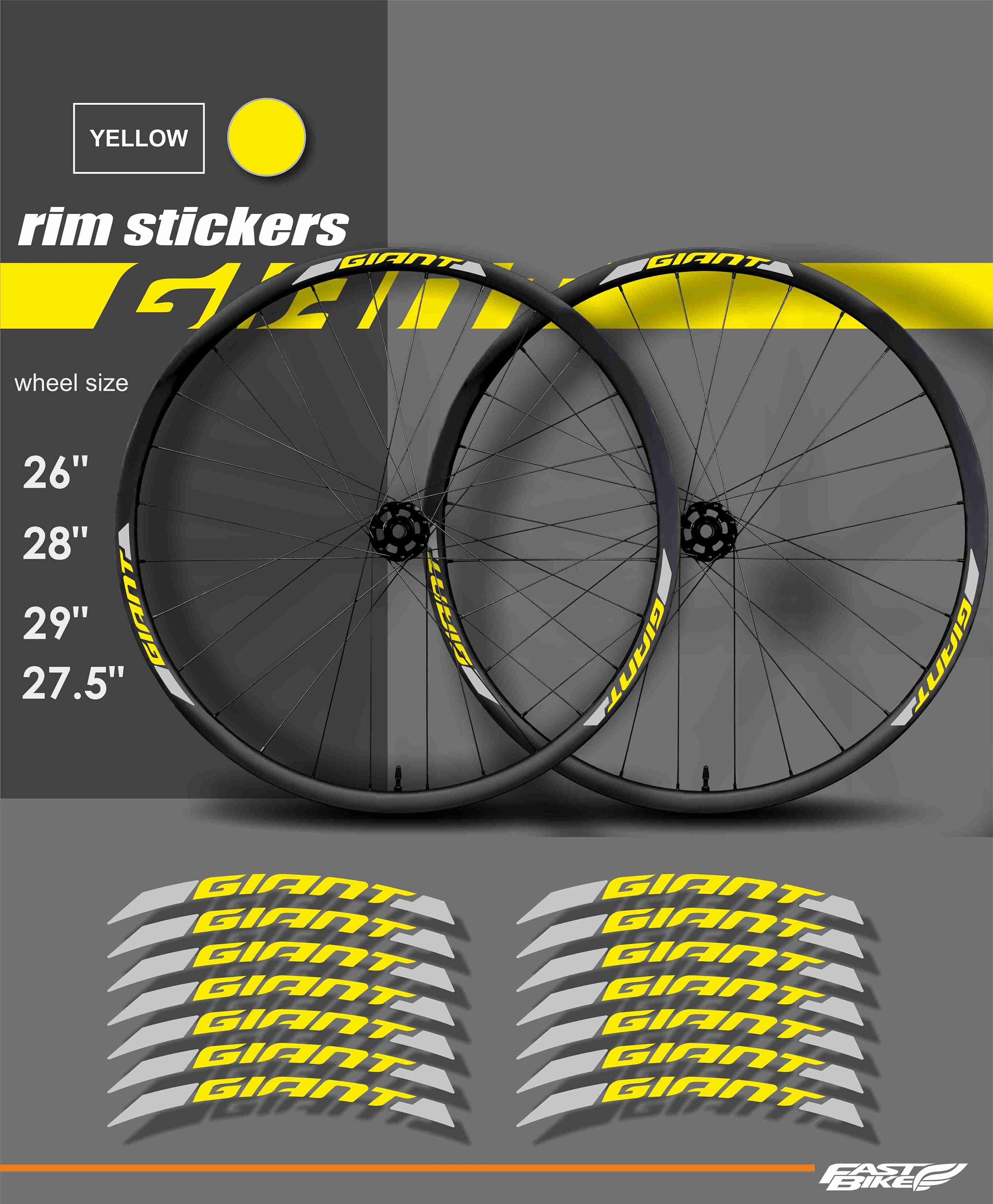 GIANT Bike Rim Stickers - Etsy Ireland