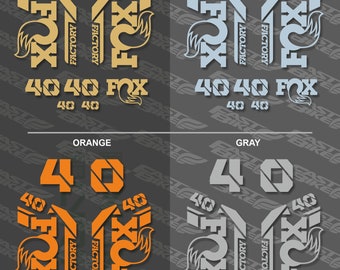 Aufkleber-Set Für Fox 40 Gabel (2021-2025) – Hochwertige, Abziehbare Sticker Für MTB In Weiß